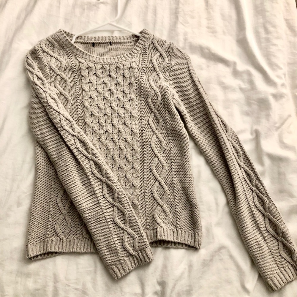 Cream knit sweater